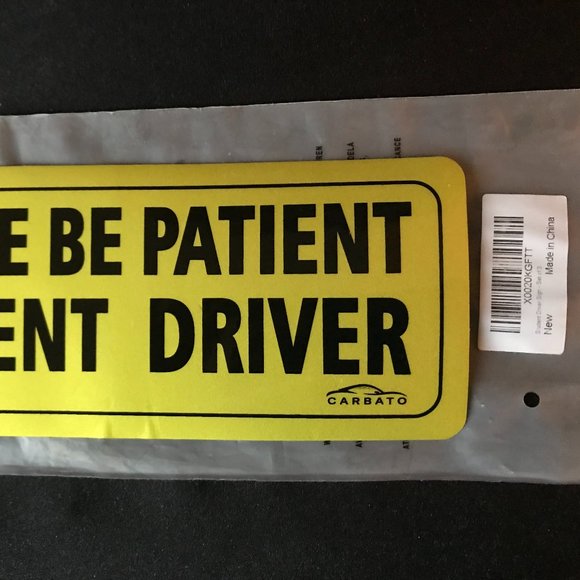 COPY - Student Driver Magnet Safety Sign - Car Vehicle Reflective Sticker Bumper - Picture 2 of 2